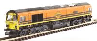 Class 66/4 66413 "Lest We Forget" in Freightliner / G&W orange