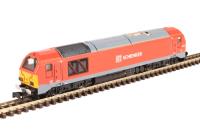 Class 67 67015 in DB Schenker red - Digital fitted