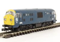 Class 22 6326 in BR blue with full yellow ends