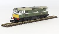 Class 27 D5401 in BR green with small yellow panels