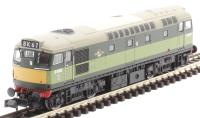 Class 27 D5382 in BR two tone green with small yellow panels