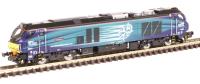 Class 68 68001 "Evolution" in Direct Rail Services blue