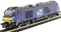Class 68 68026 in Direct Rail Services plain blue - Digital fitted
