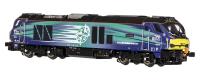 Class 68 68016 "Fearless" in Direct Rail Services blue - Digital sound fitted