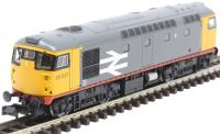 Class 26 26037 in Railfreight grey with red stripe - Digital fitted