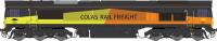 Class 66 66846 in Colas Rail Freight yellow, orange & black - Digital fitted