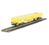 JNA 'Falcon' bogie ballast wagon in Network Rail yellow