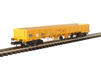 JNA 'Falcon' bogie ballast wagon in Network Rail yellow - NLU29064