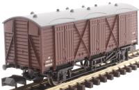 GWR 'Fruit D' van in BR maroon with straw lettering & grey roof - W2910