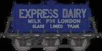 2F-031-028 6 Wheel Milk Tanker Express Dairies Milk For London 1733