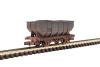 21-ton hopper wagon in BR grey - E289585K - weathered