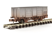 20-ton steel mineral wagon BR grey - B315754 - weathered