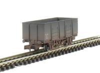 20-ton steel mineral wagon in GWR grey - 33529 - weathered