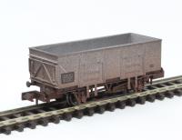 20-ton steel mineral wagon in BR grey - 315780 - weathered