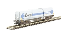 Telescopic hood wagon in Tiphook Rail blue and grey livery - 589 9 058 5