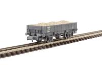 Grampus engineers open wagon in BR black - DB990412 - weathered