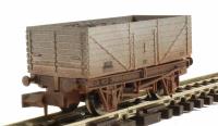7-plank open wagon in BR grey - P238849 - weathered