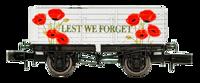 2F-071-141 7 Plank Lest We Forget Poppy - Weathered