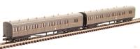 GWR B set 6453 and 6454 in GWR brown with Twin Cities crest