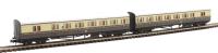 GWR B set 6449 and 6450 in GWR chocolate and cream with Twin Cities crest