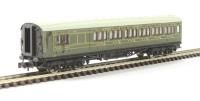 Maunsell brake third 4049 in SR olive green