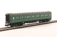 Maunsell composite corridor S5150S in BR southern region green