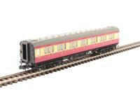 Maunsell first class corridor S7670S in BR crimson and cream