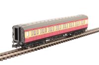 Maunsell third class S2352 in BR crimson and cream