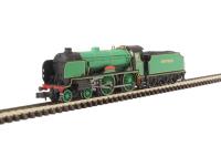 Class V Schools 4-4-0 902 "Wellington" in Southern Railway malachite green - DCC Fitted