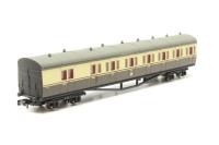 2S-007-014 GWR Collett B set coach in chocolate and cream - 6384 - split from set