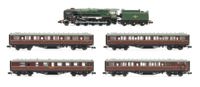 2S-013-010D Class 9F The Pine Express Evening Star 4 Gresley Maroon Coaches - DCC Fitted