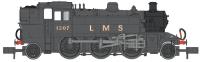 Class 2MT Ivatt 2-6-2T 1207 in LMS unlined black
