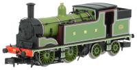 Class M7 0-4-4T 245 in London & South Western Railway lined green with 'S W R' lettering - Digital fitted