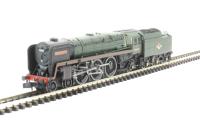Class 7MT Britannia 4-6-2 70021 "Morning Star" in BR green with late crest. DCC Fitted