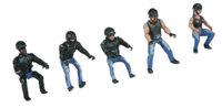 30-11091 5-Piece Motorcycle Figure Set #1