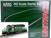 30-2012 Unitrack Starter Set with SD40-2 and TTX MAXI-IV Well Cars of the Burlington Northern