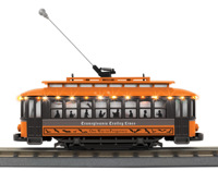 30-5213 Bump-n-Go Trolley with Interior LEDs, Transylvania Trolley Lines