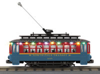 30-5218 Bump-n-Go Trolley with LEDs, North Pole Transit #1225