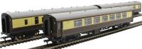 2 x Pullman Cars (349 & 335) & 1 x Mk1 BSK in Pullman Umber & Cream - separated from the Shakespeare Express set