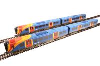 Class 450 Desiro 450127 4 car unit in South West Trains livery - weathered