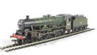 Class 5XP Jubilee 4-6-0 45587 "Baroda" with Fowler tender in BR lined green with late crest
