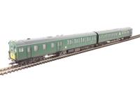Class 205 'Thumper' 1121 in BR green with small yellow panel - weathered