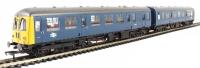 Class 105 2 Car Cravens DMU in BR blue with full yellow ends (DCC on Board).