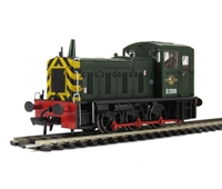 Class 03 Shunter D2009 in BR Green with Late Crest with Wasp Stripes