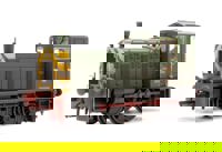 Class 03 D2099 BR Green (Wasp Stripes) Diesel Locomotive - Weathered