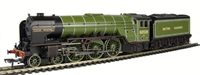 Class A2 4-6-2 60528 'Tudor Minstrel' in BR apple green with single chimney.