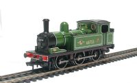 Class J72 0-6-0T 68723 in BR lined green with late crest