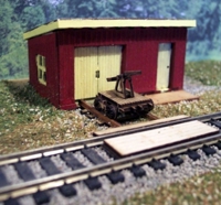 3108 Maintenance Shed Kit (Hand Car and Track Bed)