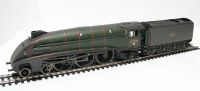 Class A4 4-6-2 60015 "Quicksilver" in BR green with late crest - weathered