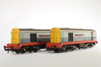 Class 20 Weedkiller Pack with 20901 'Nancy' 20904 'Janis' in Hunslet Barclay Two Tone Grey & Red Stripe Livery - Limited Edition for Kernow MRC